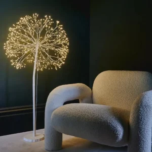 120 cm White Dandelion LED Light Tree