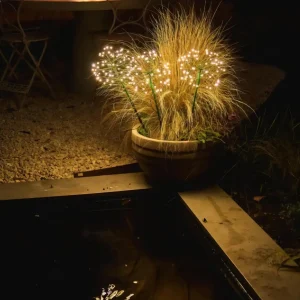 Trio of Mini Dandelion Outdoor Lights